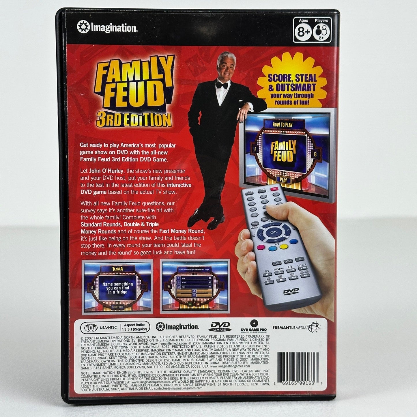 Family Feud 3rd Edition DVD Game John OHurley Imagination 2007 Trivia 2+ Players by Imagination Entertainment