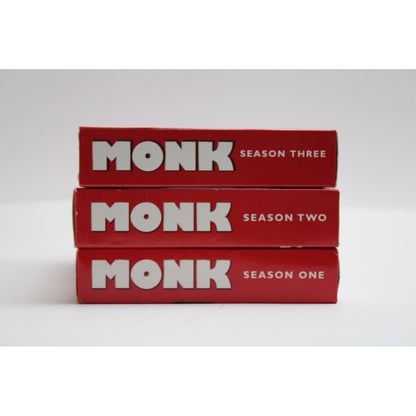 Monk Seasons 1 2 3 DVD Bundle Tony Shalhoub Mystery Comedy TV Series Box Set by Buysaavy