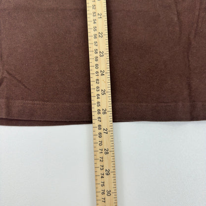 Fashion Bug Stretch Womens Plus 22/24W V-Neck Short Sleeve T-Shirt Brown by Fashion Bug