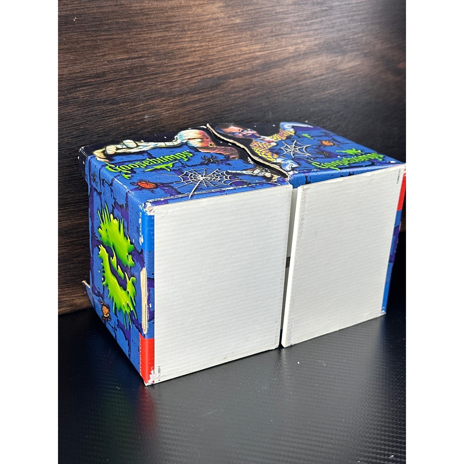 Vintage 1997 Goosebumps Cardboard Bookends Slappy Mummy RL Stine Scholastic 90s by Scholastic
