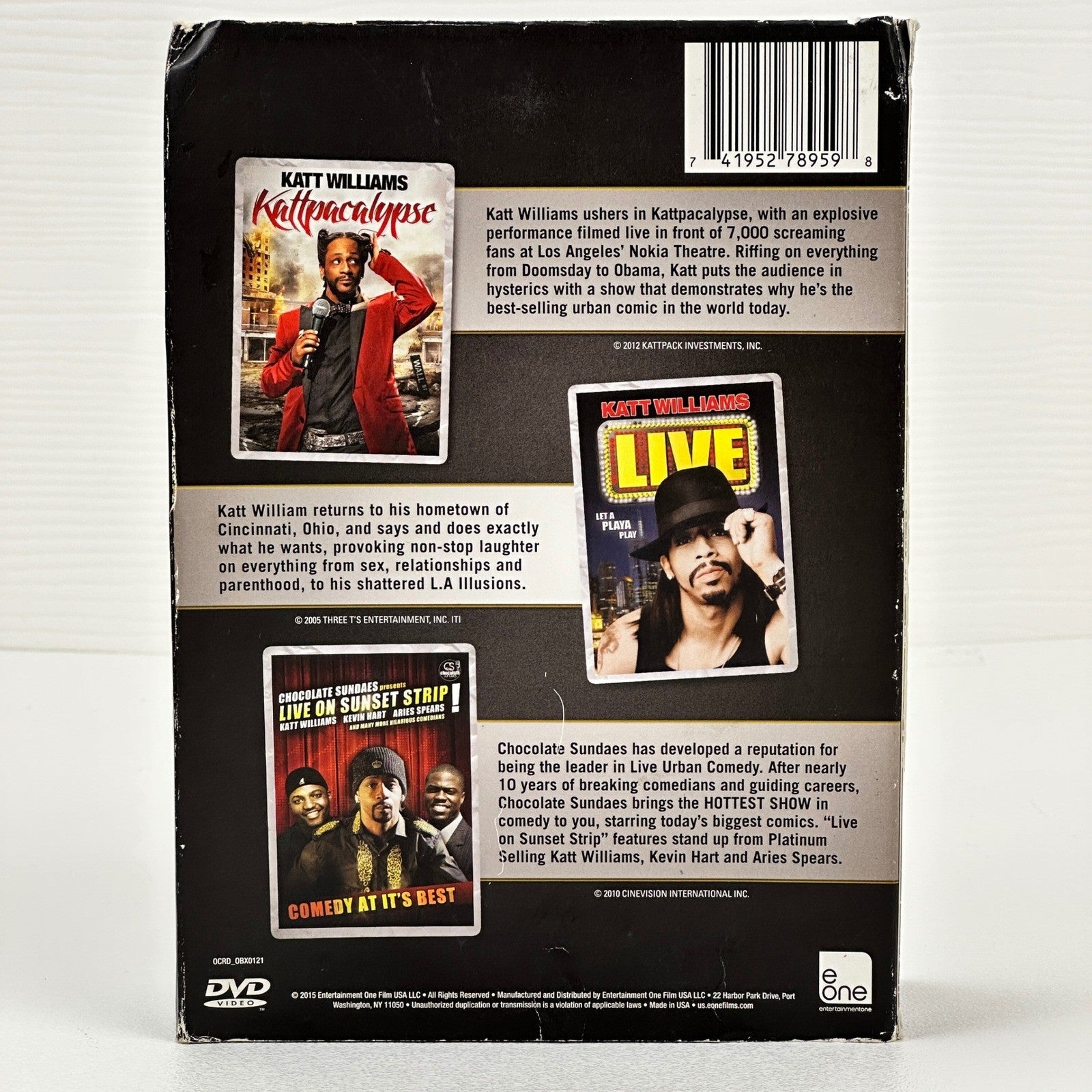 Katt Williams Triple Play DVD Box Set Kattpacalypse Live on the Sunset Strip by Buysaavy