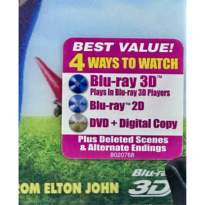 Gnomeo & Juliet 3D Blu-ray DVD Combo Pack Elton John Music Slipcover G Movie by Buysaavy