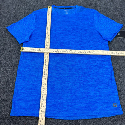 Layer 8 Mens Qwick-Dry Training Shirt Egyptian Blue Heather L23184 Size M NEW by Layer 8