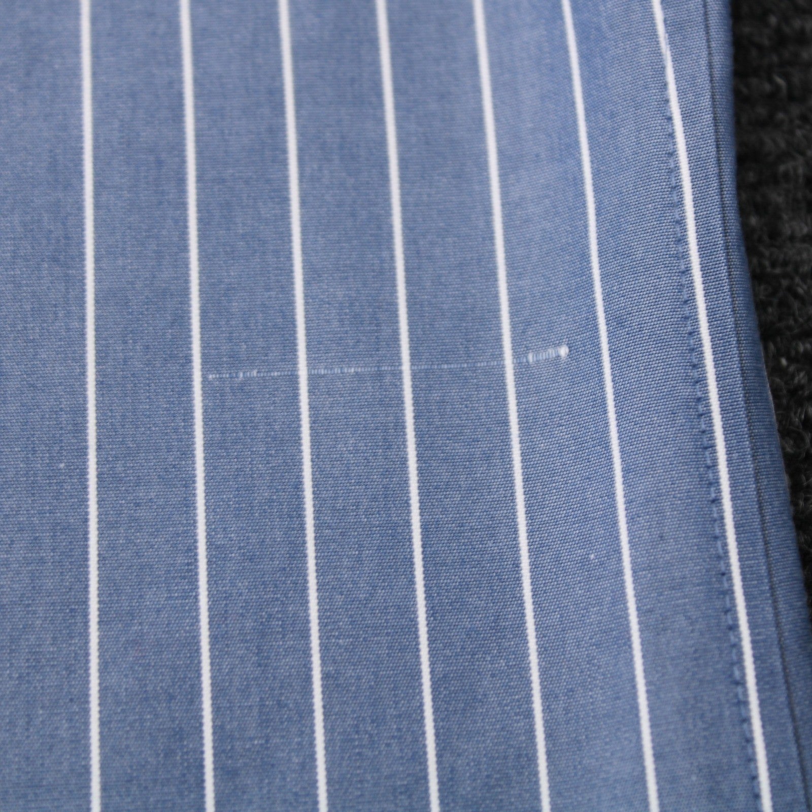 Brooks Brothers Regent Blue White Stripe Non-Iron Supima Cotton Shirt 16 1/2 -33 by Brooks Brothers