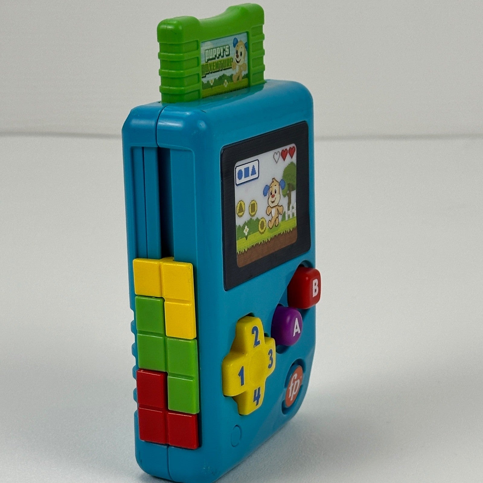 Fisher-Price Laugh & Learn Lil' Gamer GTJ65 Blue Musical Handheld Toddler Toy by Fisher-Price