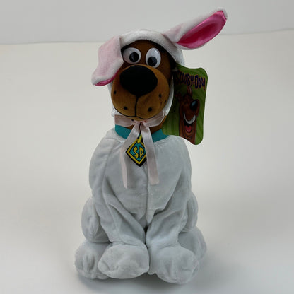 Scooby-Doo Bunny Costume Plush Toy Factory Hanna-Barbera Easter White Brown 2004 by Toy Factory