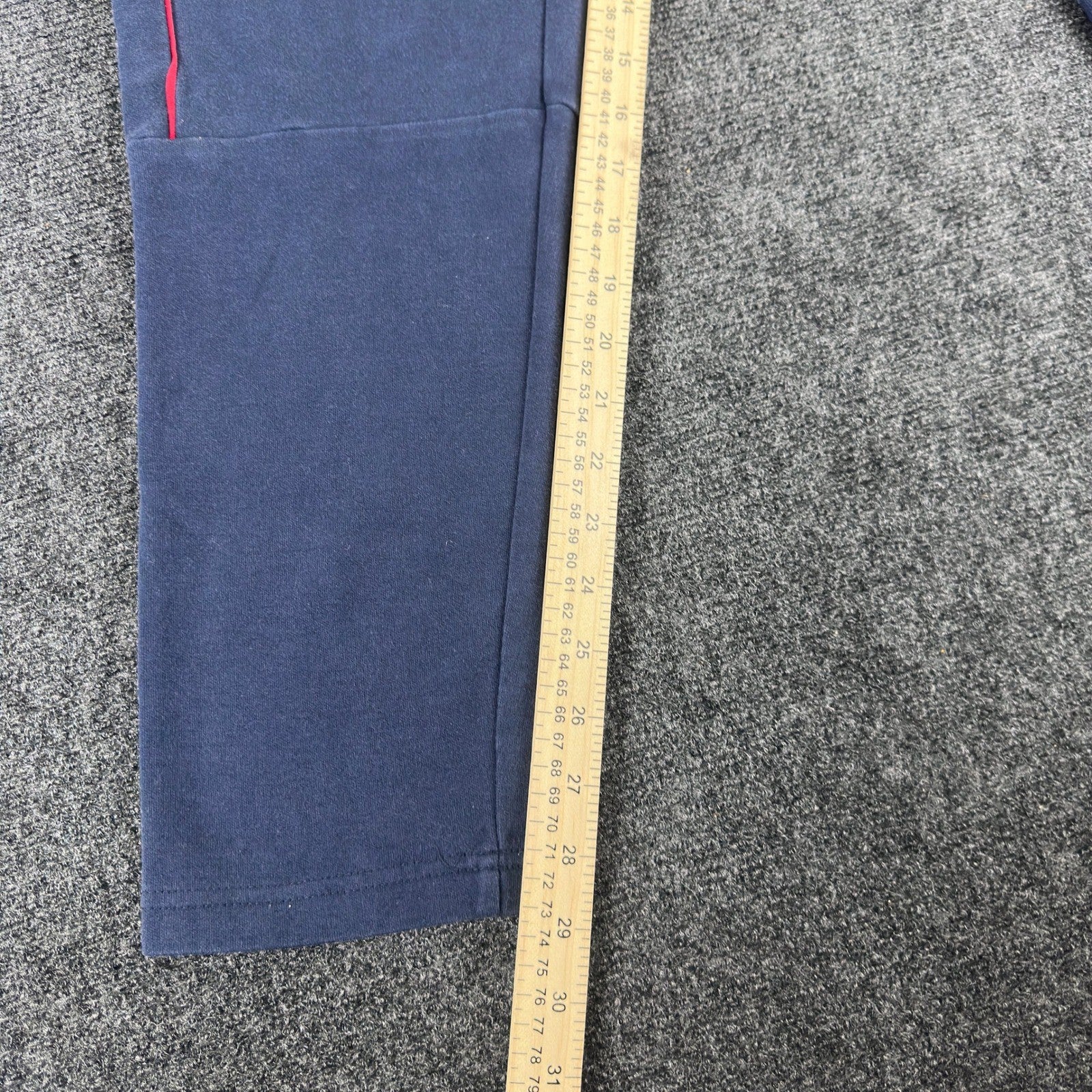 Jack & Jones Mens Navy Blue Jogger Sweatpants Red White Trim Size L 12190279 by JACK & JONES