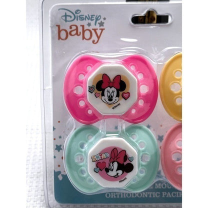 Disney Baby Minnie Mouse Orthodontic Pacifiers 4 Pack FD50901 Pink Multi by Unbranded