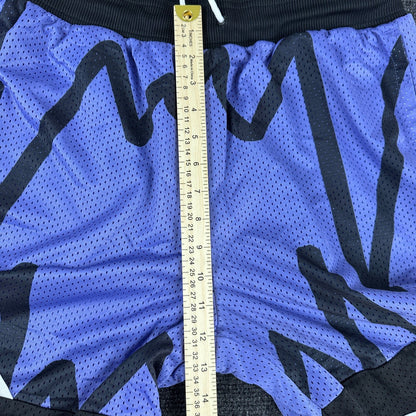 Puma Mens Basketball Shorts Purple Black White Graphic Mesh 530508-06 Size Large by PUMA