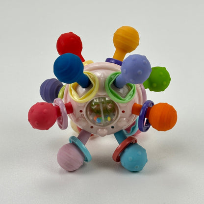 Baby Montessori Sensory Toy Activity Ball Teether Rattle 0-12 Months Multicolor by Unbranded