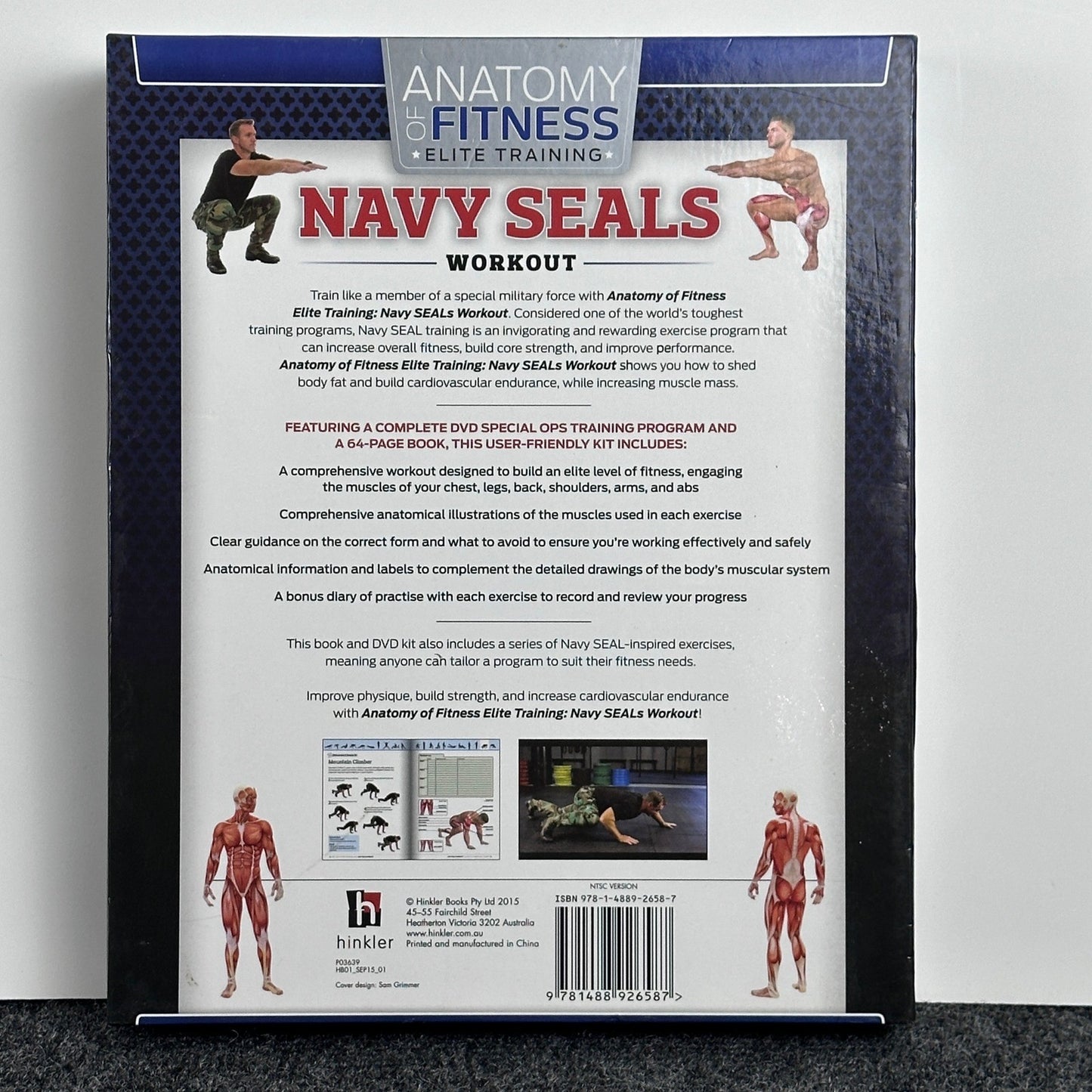 Anatomy of Fitness Elite Training Navy SEALs Workout Book & DVD Kit Stephen Erle by Buysaavy