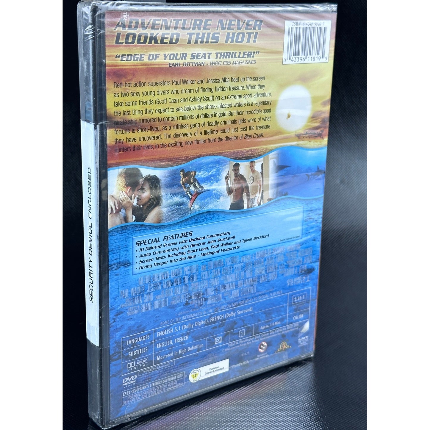 Into the Blue DVD Widescreen Action Adventure Paul Walker Jessica Alba 2000s by Buysaavy