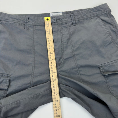 Goodfellow & Co Mens Gray Cargo Shorts Size 38 Utility Hiking Outdoor Casual by Goodfellow & Co