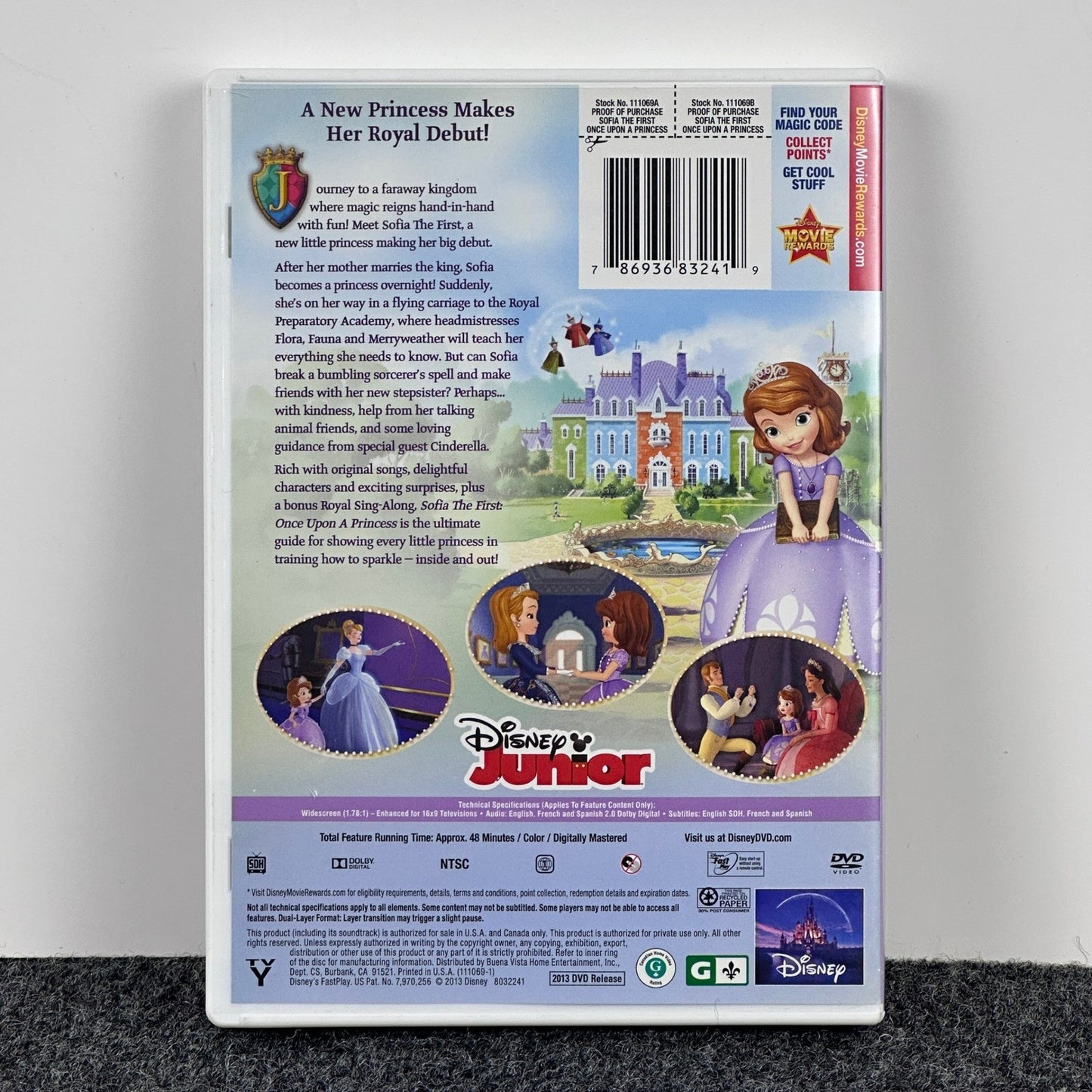 Disney Sofia the First Once Upon A Princess DVD Cinderella Special Appearance by Buysaavy