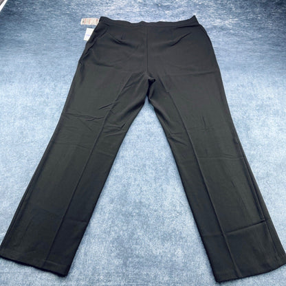 Sag Harbor Missy Modern Luxuries Black Stretch Dress Pants Size 18 H63112 NWT by Sag Harbor