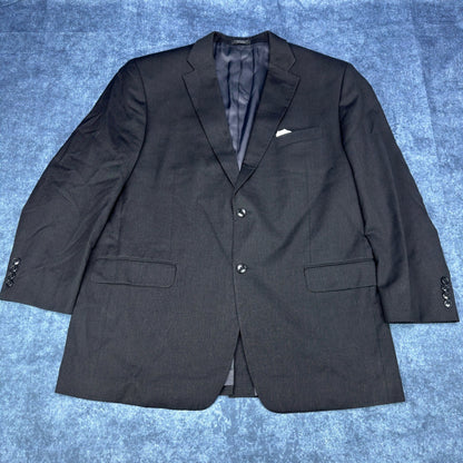 Jones New York Classic Mens 2-Piece Suit Charcoal Black 100% Wool 38W 46R by Jones New York Classic