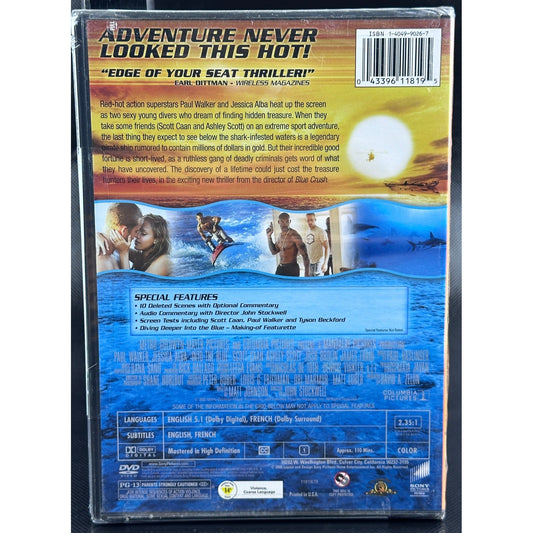 Into the Blue DVD Widescreen Action Adventure Paul Walker Jessica Alba 2000s by Buysaavy