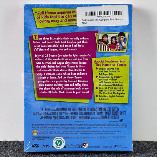 Full House The Complete First Season DVD New Sealed 80s Family Sitcom 59597 by Buysaavy