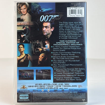 Thunderball Special 007 Edition DVD Sean Connery James Bond Widescreen 1999 MGM by Buysaavy