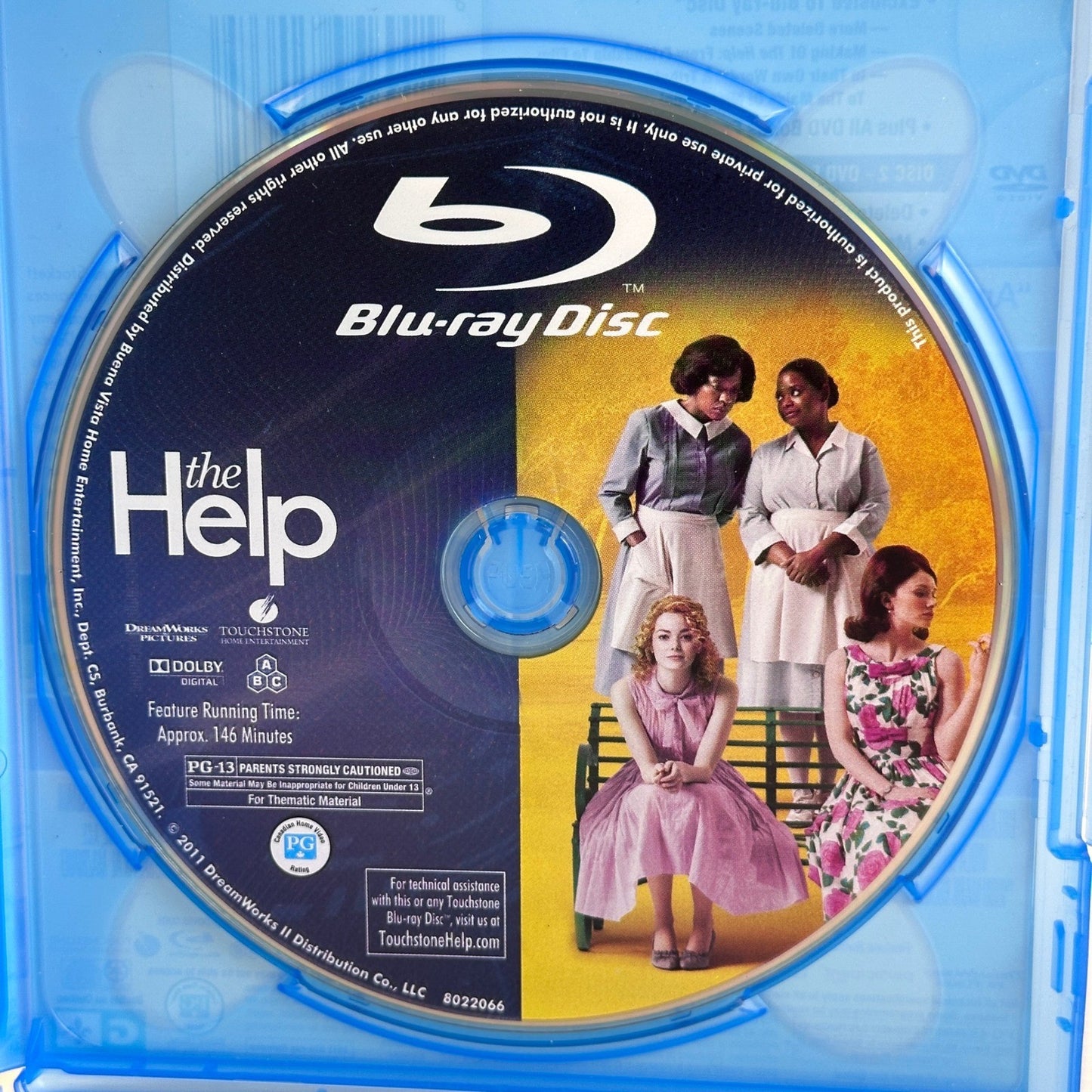 The Help Blu-ray DVD 2-Disc Combo Pack Viola Davis Emma Stone Drama Movie by Buysaavy