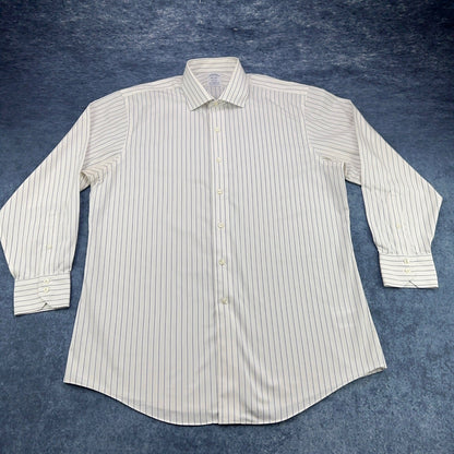 Brooks Brothers Regent Fit Striped Supima Cotton Non-Iron Dress Shirt 16.5 33 by Brooks Brothers