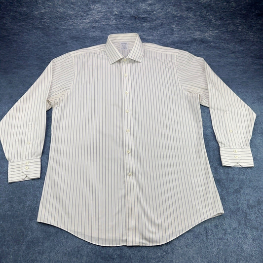 Brooks Brothers Regent Fit Striped Supima Cotton Non-Iron Dress Shirt 16.5 33 by Brooks Brothers