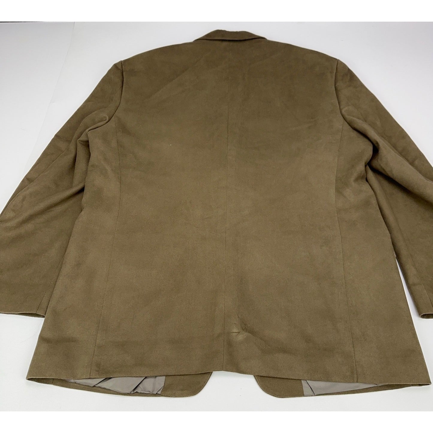 Andrew Fezza Fusion Mens 43R Blazer Olive Brown Faux Suede Sport Coat 2-Button by Andrew Fezza Fusion
