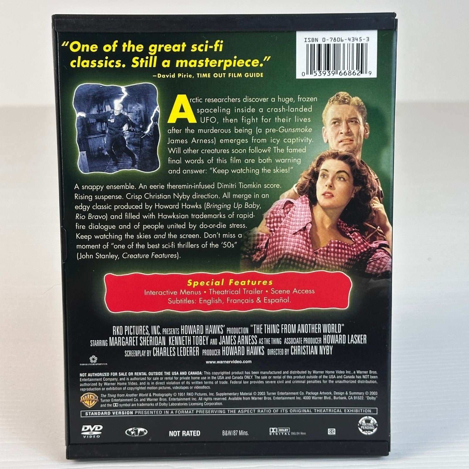 The Thing From Another World DVD 1951 Howard Hawks Sci-Fi Horror James Arness by Buysaavy