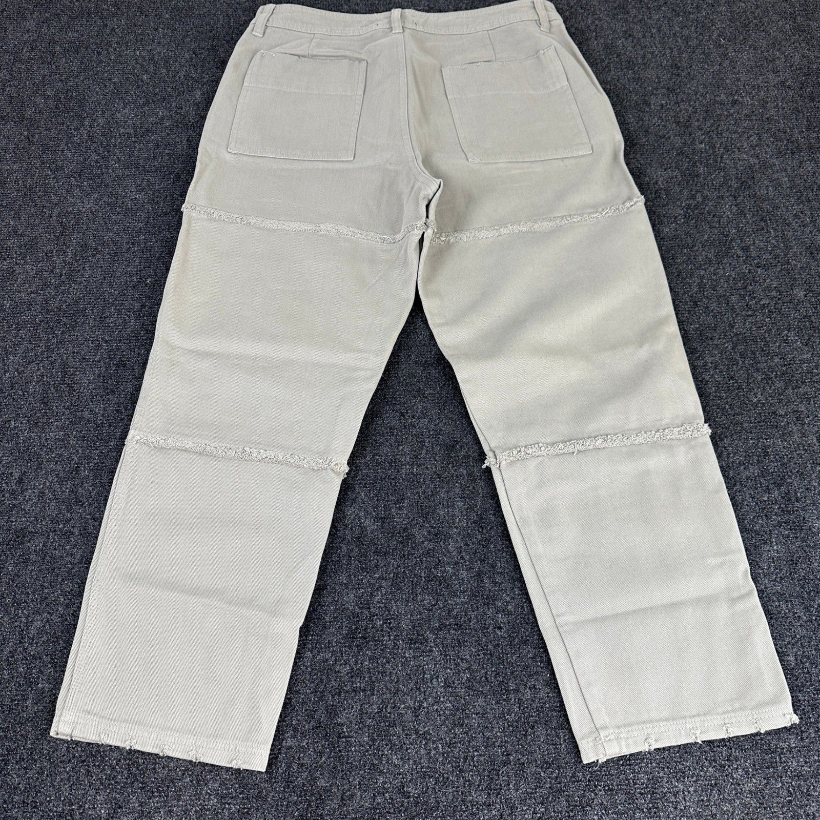 ASOS DESIGN Mens Stone Beige Cotton Twill Straight Leg Chino Pants 34X37 by ASOS DESIGN