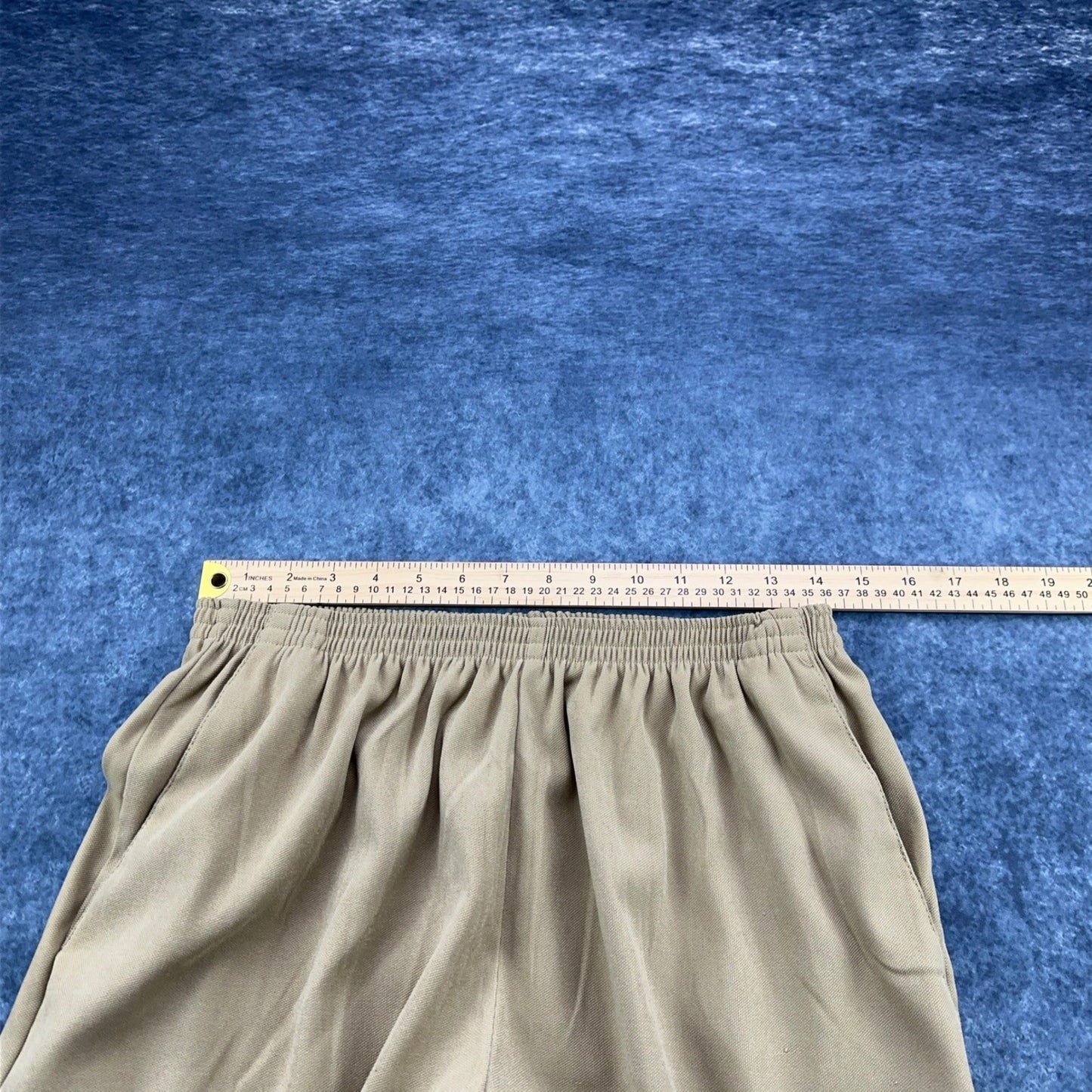 Alfred Dunner Khaki Tan Elastic Waist Pull On Straight Leg Pants Womens Size 16 by Alfred Dunner
