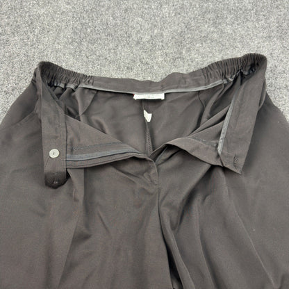 Coral Bay Golf Shorts Womens 20 Black Pleated High Rise Elastic Back Activewear by Coral Bay Golf