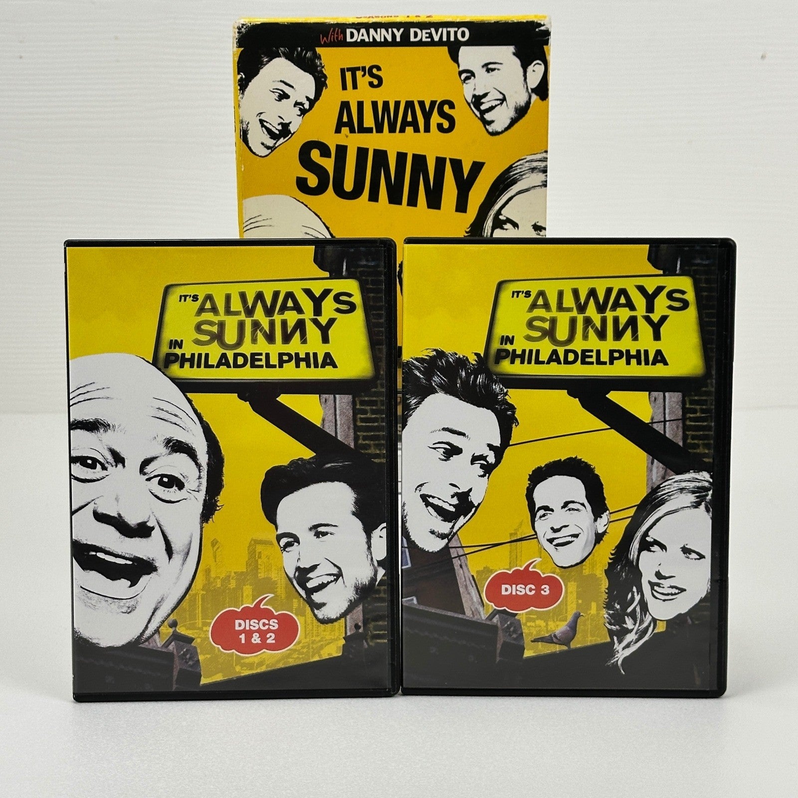 Its Always Sunny in Philadelphia Seasons 1 & 2 DVD Box Set Danny DeVito Comedy by Buysaavy