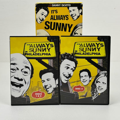 Its Always Sunny in Philadelphia Seasons 1 & 2 DVD Box Set Danny DeVito Comedy by Buysaavy