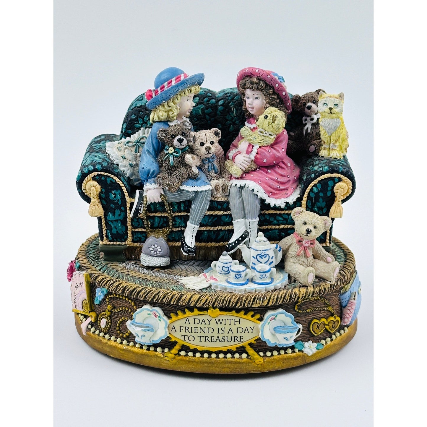 San Francisco Music Box Company Cherish The Thought Figurine Music Box by The San Francisco Music Box Company