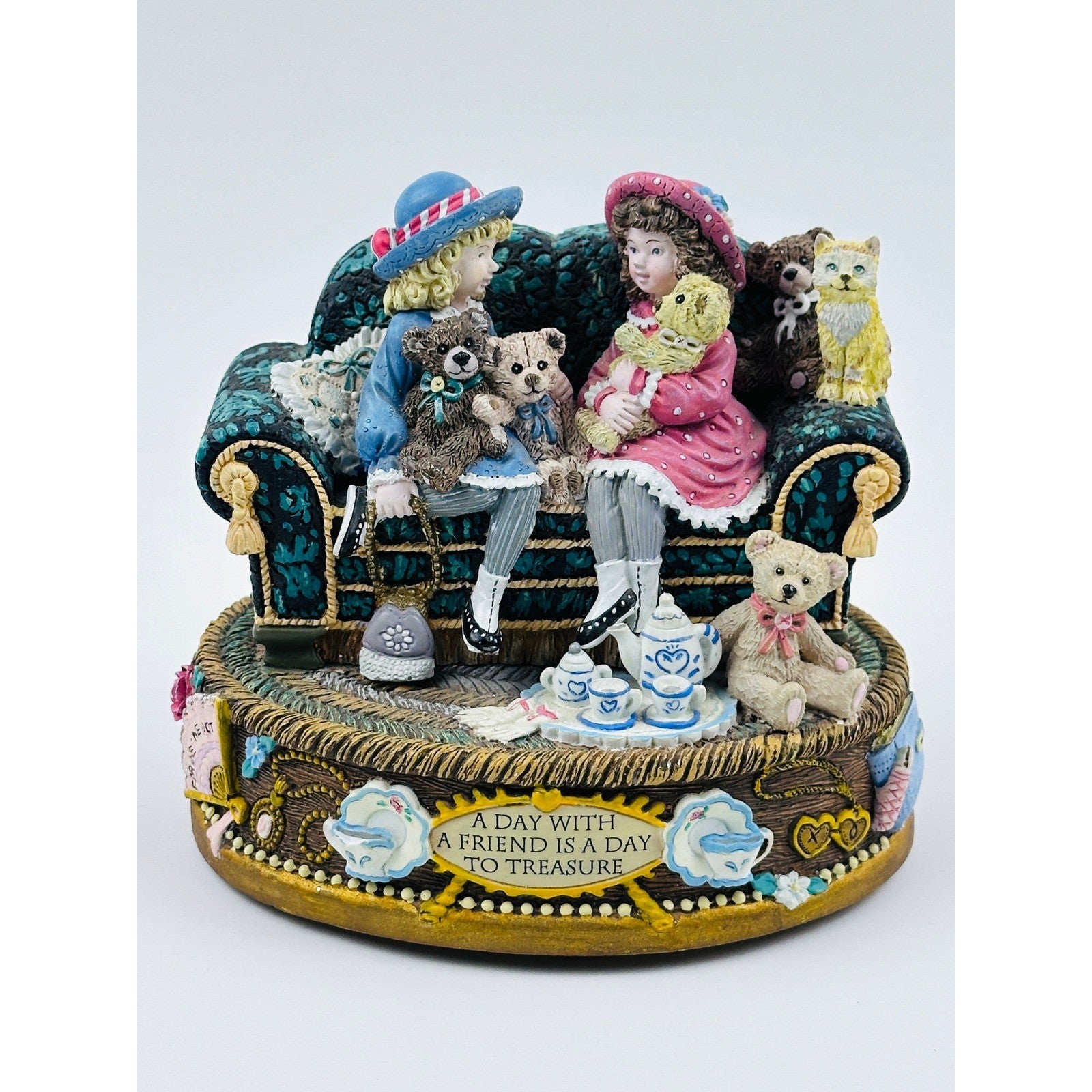 San Francisco Music Box Company Cherish The Thought Figurine Music Box by The San Francisco Music Box Company