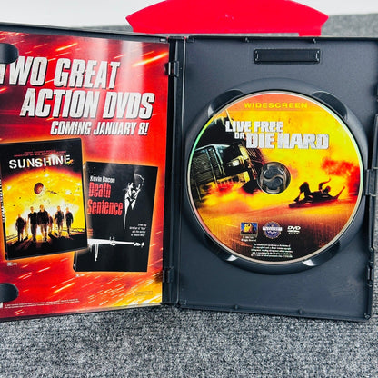 Live Free or Die Hard DVD Unrated Widescreen Edition Bruce Willis Action Movie by Buysaavy