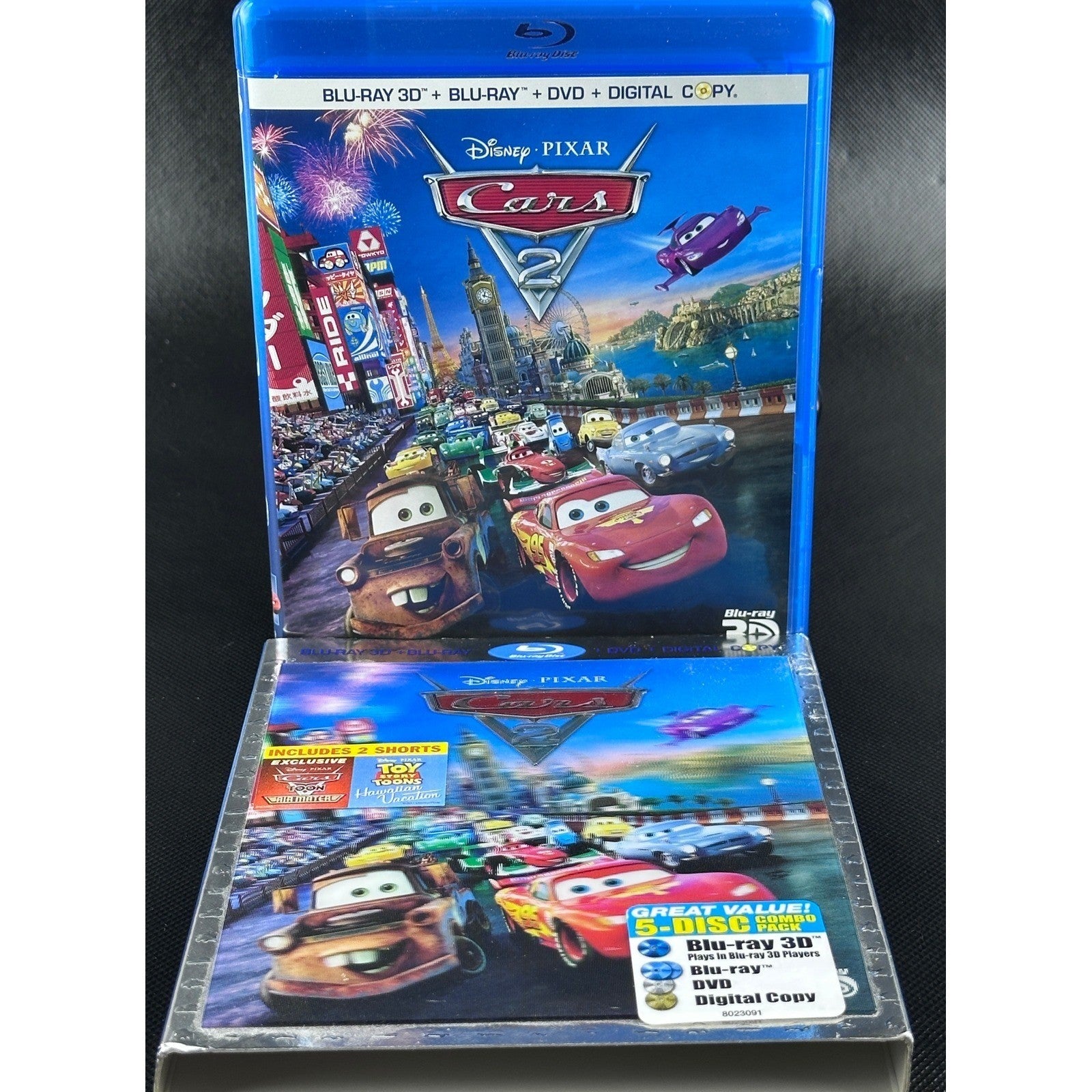 Disney Pixar Cars 2 5 Disc 3D Blu Ray DVD Digital Copy Combo Pack by Buysaavy