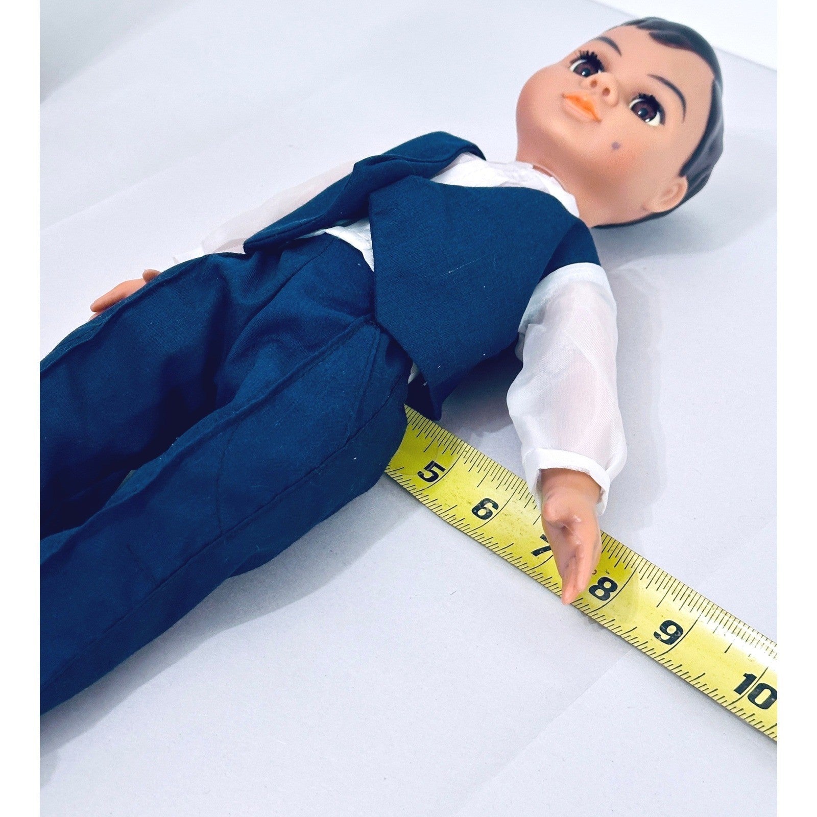 Vintage Dazl Boy Doll Formal Outfit, Blue Vest, 16" Collectible Play Doll by Dazl Dolls by Russ