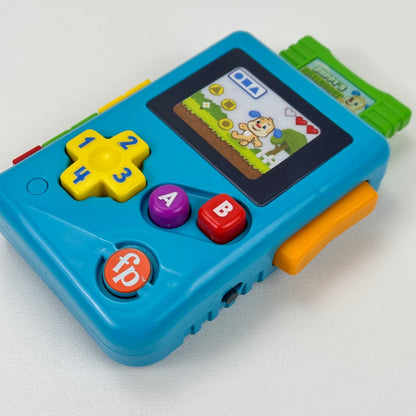 Fisher-Price Laugh & Learn Lil' Gamer GTJ65 Blue Musical Handheld Toddler Toy by Fisher-Price