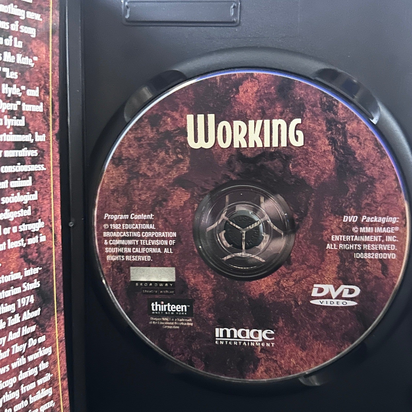 Studs Terkel Working A Musical DVD Broadway Theatre Archive Rita Moreno by Buysaavy