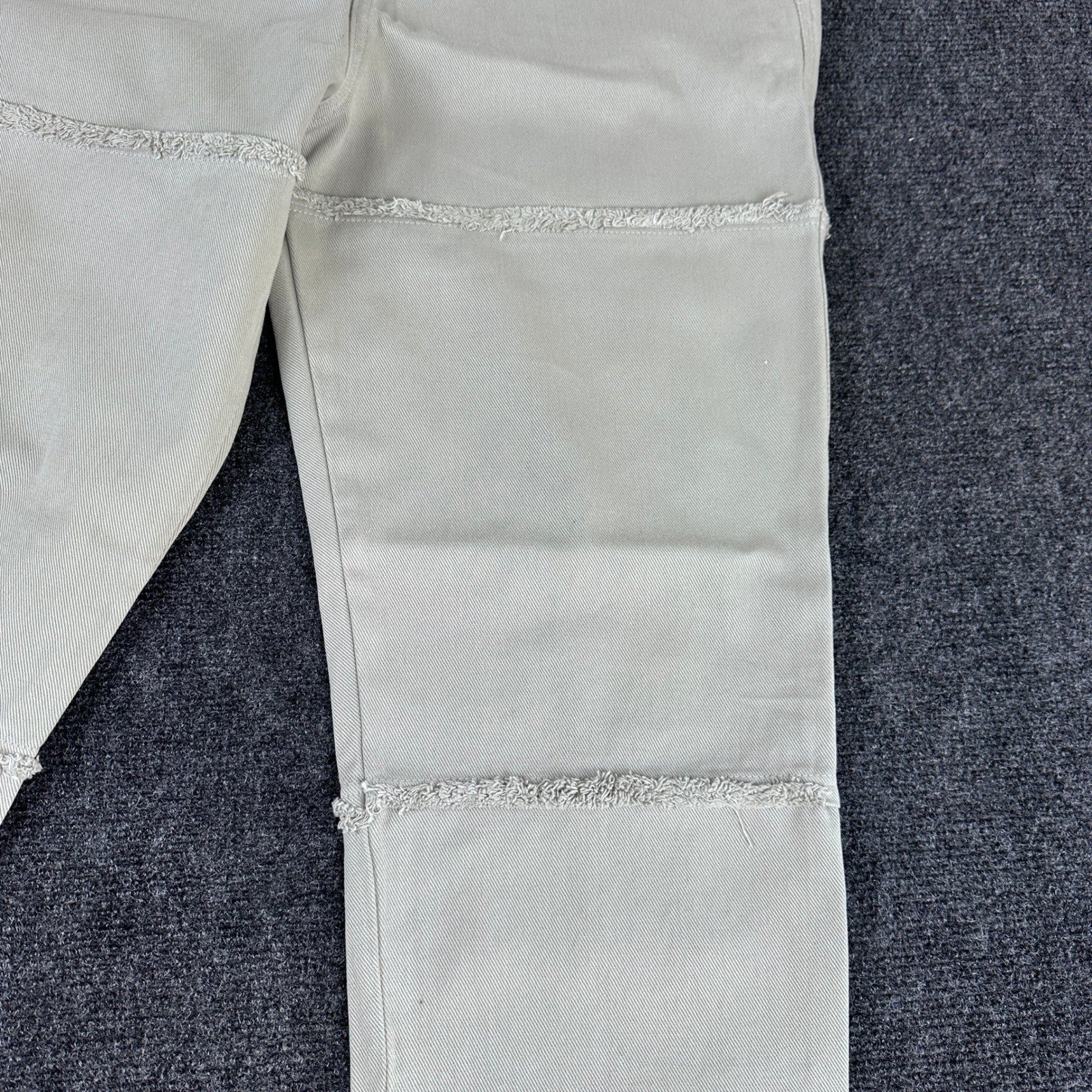 ASOS DESIGN Mens Stone Beige Cotton Twill Straight Leg Chino Pants 34X37 by ASOS DESIGN