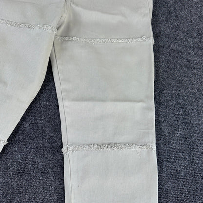 ASOS DESIGN Mens Stone Beige Cotton Twill Straight Leg Chino Pants 34X37 by ASOS DESIGN