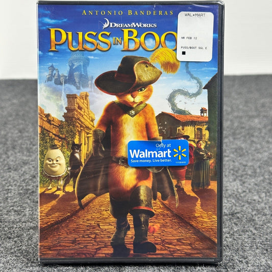 Puss In Boots DVD DreamWorks Animation Antonio Banderas New Sealed Widescreen by Buysaavy