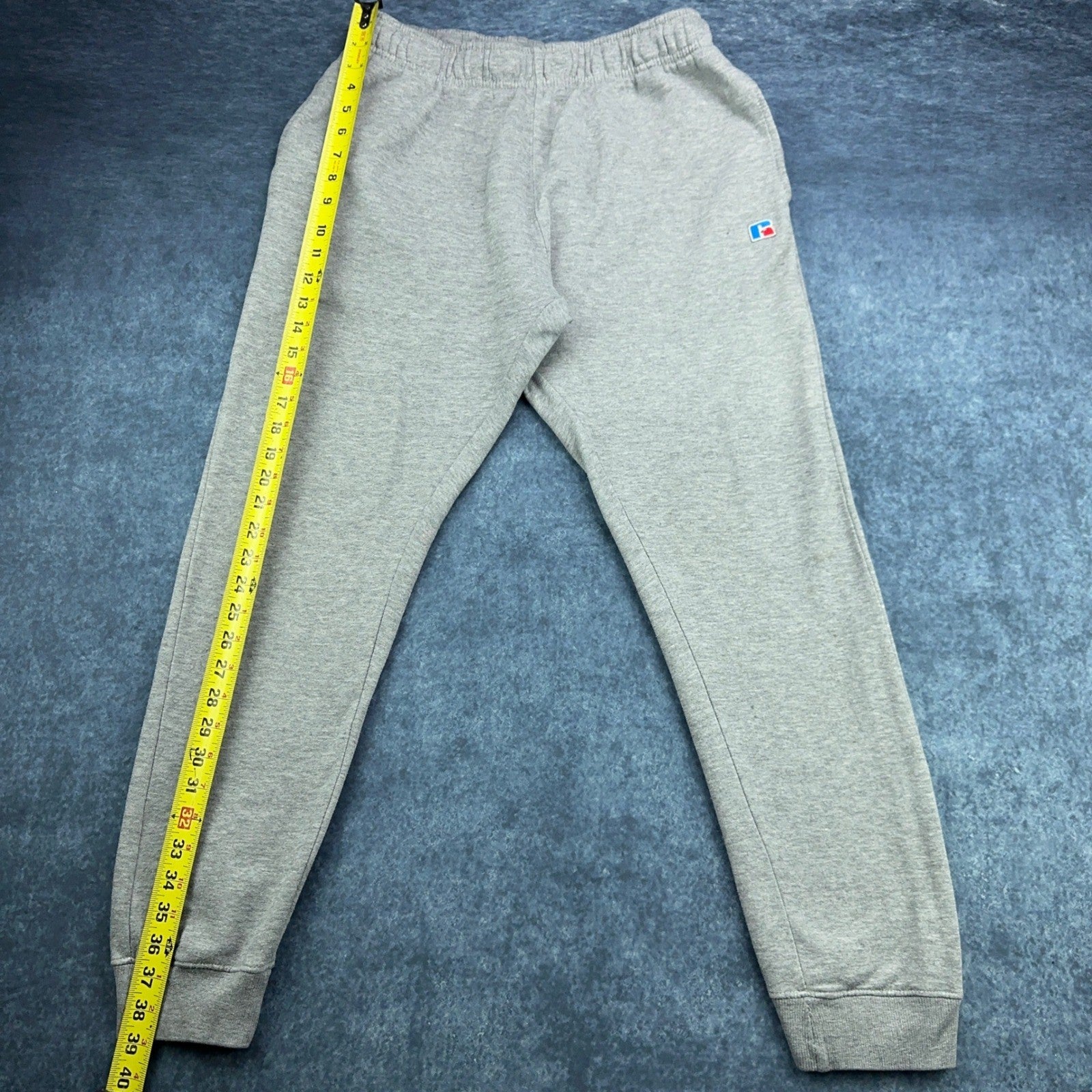Russell Athletic Mens Gray Fleece Jogger Sweatpants Heather Gray Large L by Russell Athletic