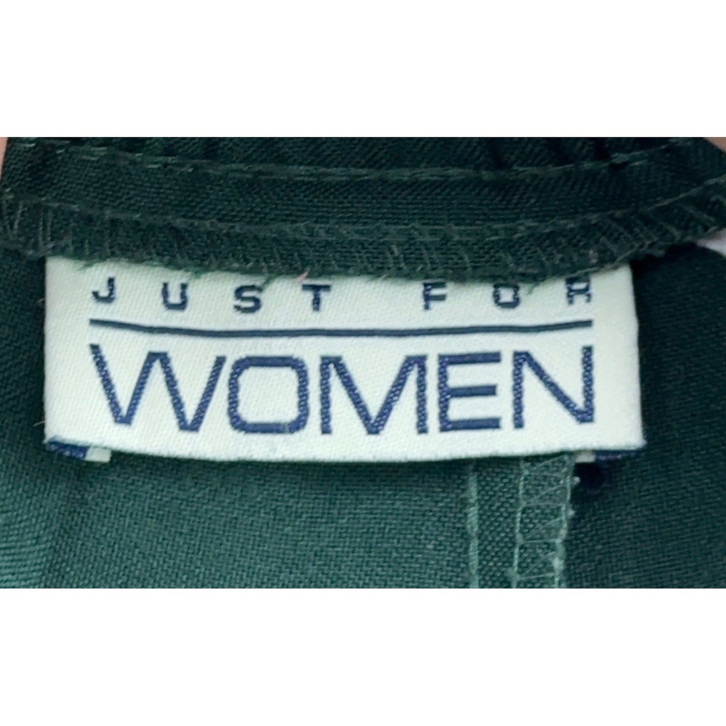 Just For Women Dark Green Elastic Waist Pull On Pants Straight Leg 18WP USA Made by Just For Women