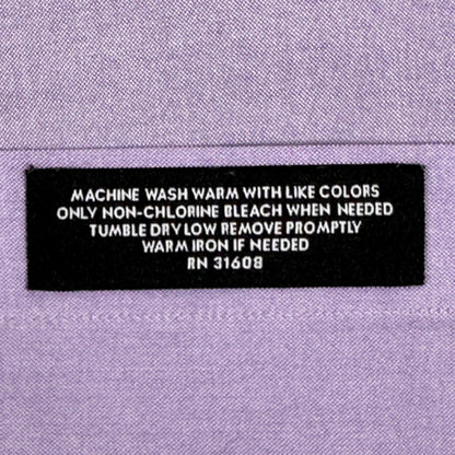Jos A Bank Travelers Mens Tailored Fit Dress Shirt Lavender 23x33 by Jos. A. Bank