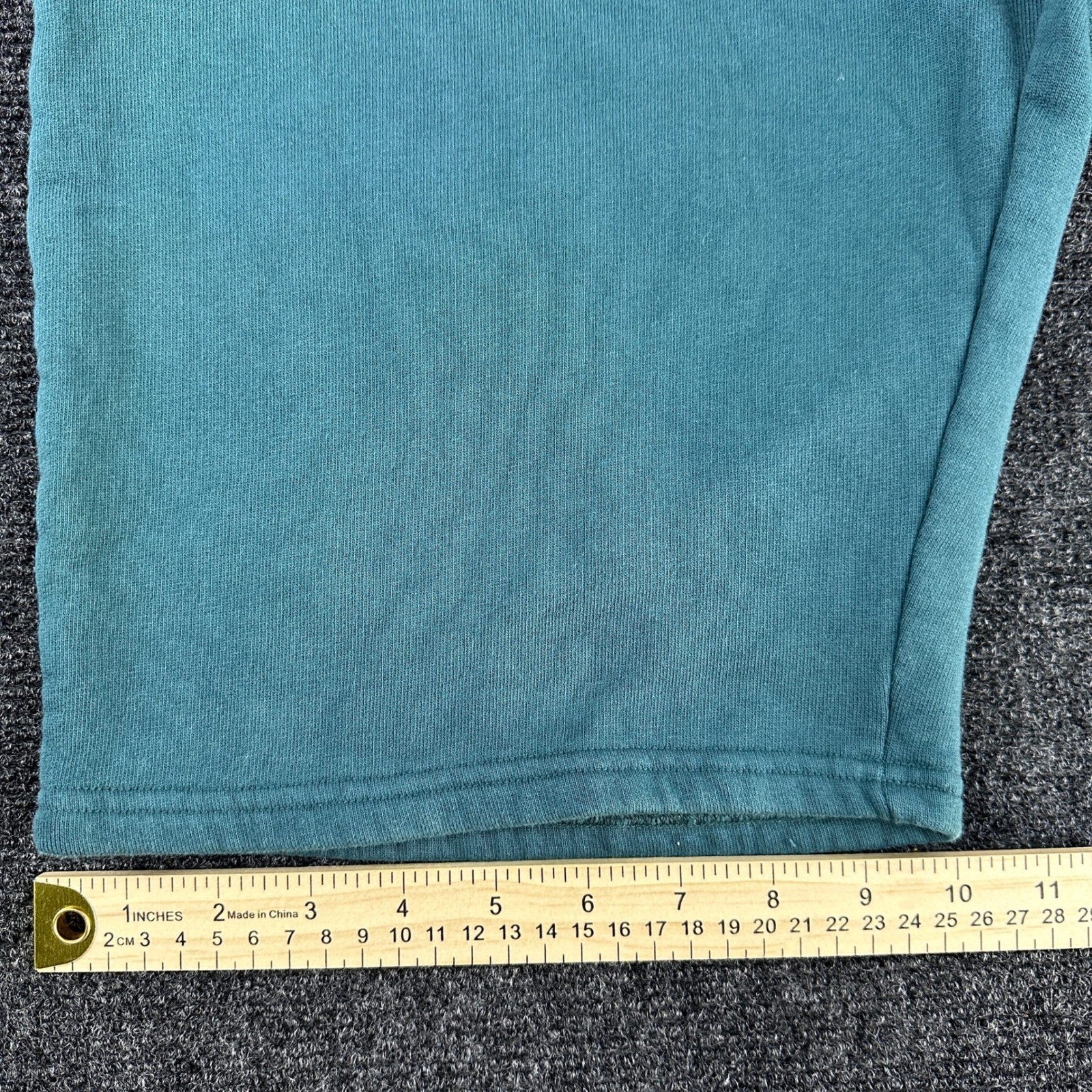 Topman Mens Alabama Graphic Sweat Shorts Teal Green Size Large Drawstring Cotton by Topman