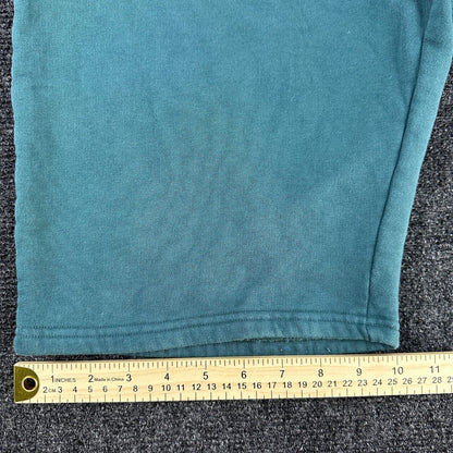 Topman Mens Alabama Graphic Sweat Shorts Teal Green Size Large Drawstring Cotton by Topman