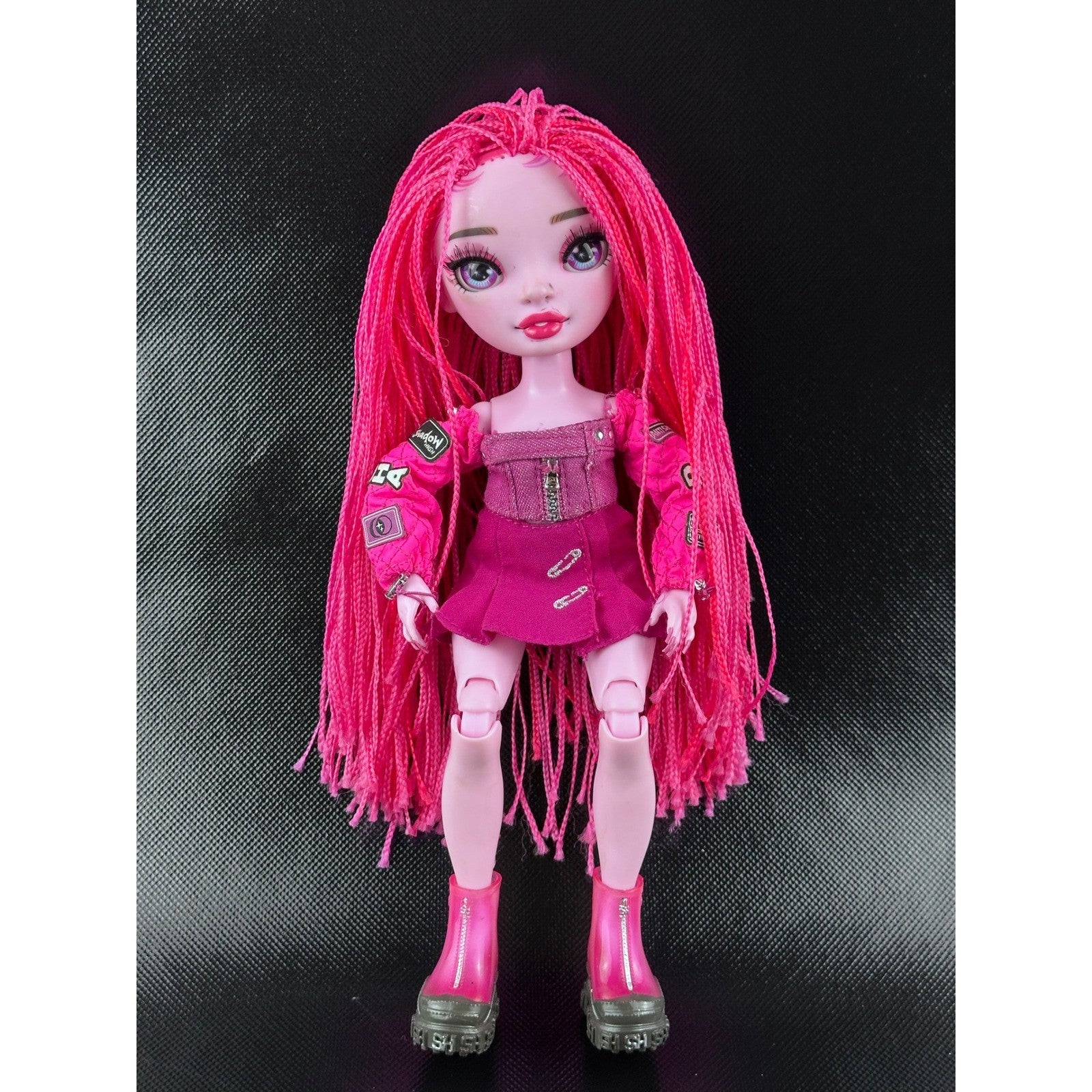 Rainbow High Shadow High Neon Shadow Pink Fashion Doll with Outfit &amp; Boots by Shadow High