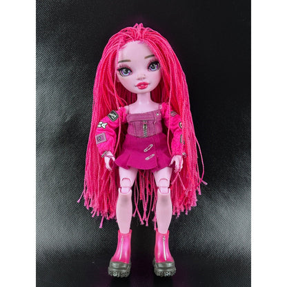 Rainbow High Shadow High Neon Shadow Pink Fashion Doll with Outfit &amp; Boots by Shadow High